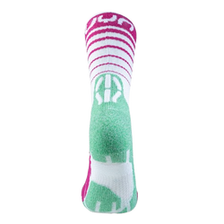 Outdoor Socken UYN Woman Runner's Five Socks White/Fuchsia/Green