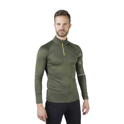 T-shirt ROSSIGNOL Poursuite 1/2 Zip Green - 2022/2023