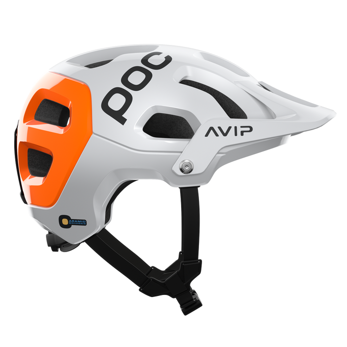 Fahrradhelm POC Tectal Race MIPS NFC Hydrogen White/Fluorescent Orange AVIP