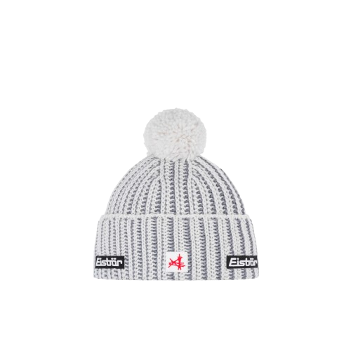 Beanie Eisbar Ronda Pompon MÜ SA White/Gray - 2025/26