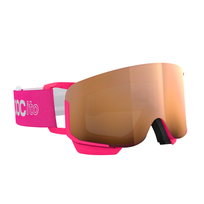Brille POC POCito Nexal Fluorescent Pink/Partly Sunny Light Orange - 2025/26