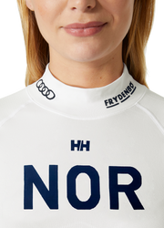 Thermounterwäsche Helly Hansen Lifa Seamless Racing Top White - 2023/24