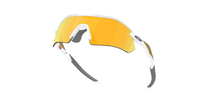 Sunglasses Oakley Radar Plate Polished White/Gold Frame/Prizm 24K Polarized Lenses