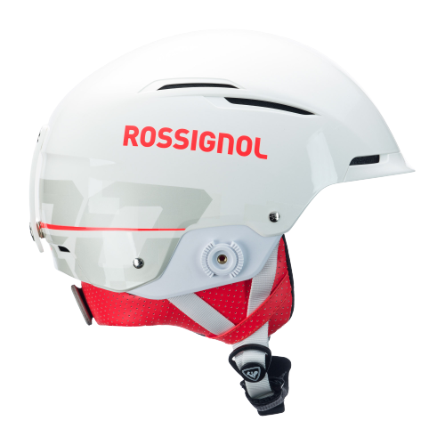 Helmet Rossignol Hero Slalom Impacts White + Chinguard - 2025/26