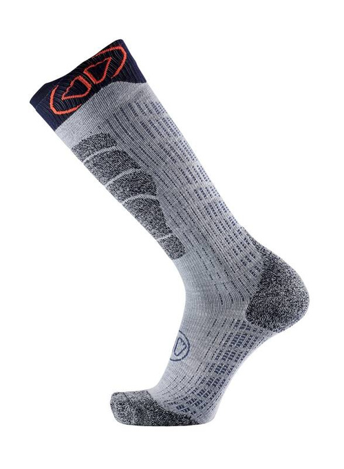 Ski socks Sidas Ski Merino Grey/Orange - 2024/25