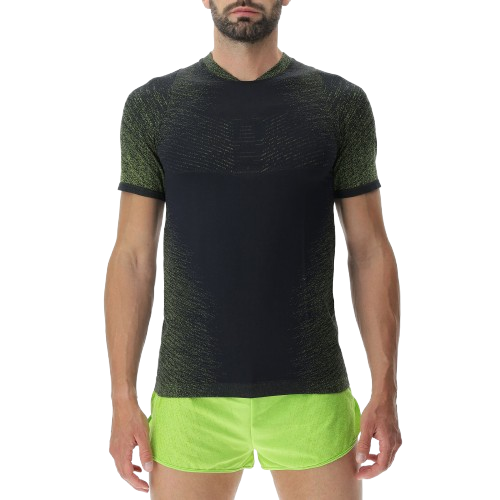 UYN Man Running Exceleration OW Shirt SH_SL Black/Lime