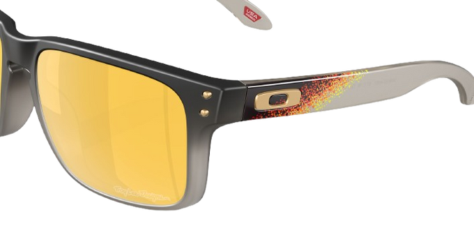 Sonnenbrille Oakley Holbrook Troy Lee Designs Black Fade Frame/Prizm 24K Polarized Lenses