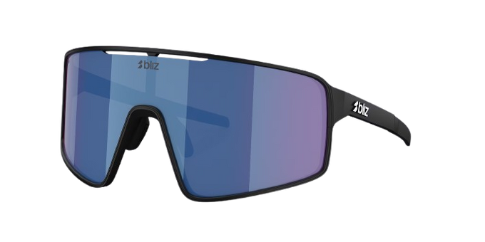 Sunglasses BLIZ P001 Frame Matte Black with Blue Lenses