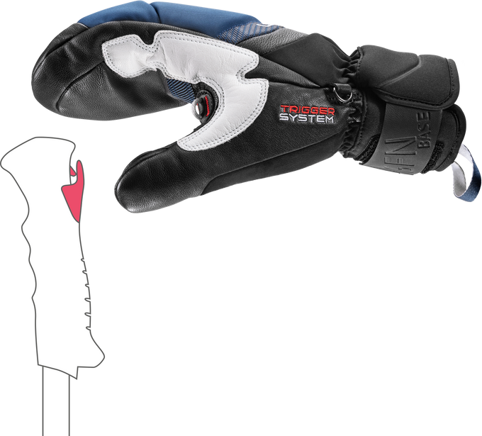 Handschuhe LEKI Griffin Base 3D Mitt Black/Marine - 2025/26