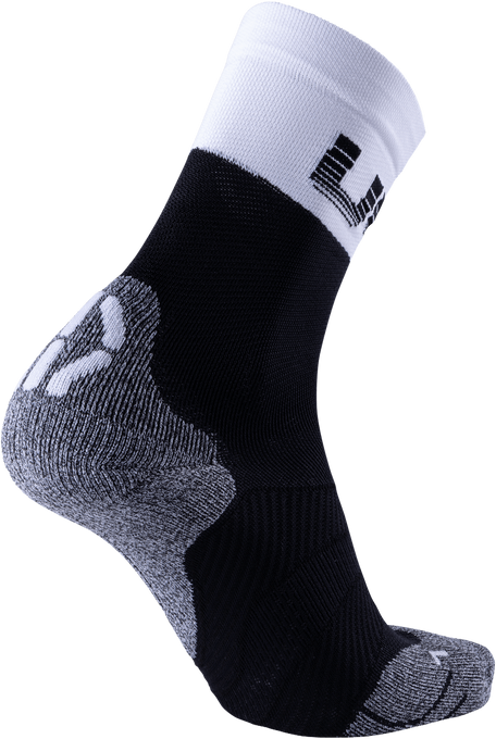 Radsocken UYN Man Cycling Light Socks Black/White