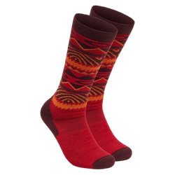 Ski socks Oakley Wandrelust Perf Socks 2.0 Grenache Norway Pattern