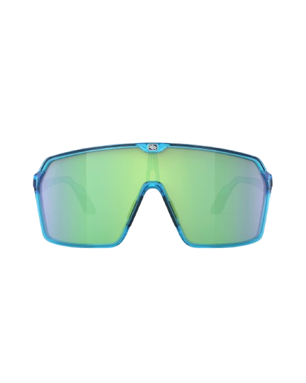 Sunglasses Rudy Project SPINSHIELD Crystal Azur/Multilaser Green