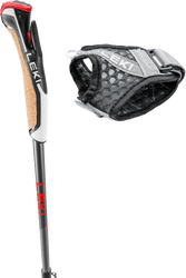 Poles Nordic Walking LEKI Instructor Lite Red