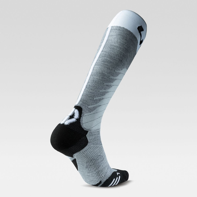 Skisocken UYN Man Ski One Merino Socks Grey Melange/White - 2025/26