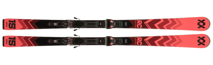 Alpinski Volkl Racetiger RC Red + vMotion 12 GW Red - 2024/25