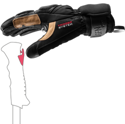 Handschuhe LEKI Griffin Pro 3D Black/Tan - 2025/26