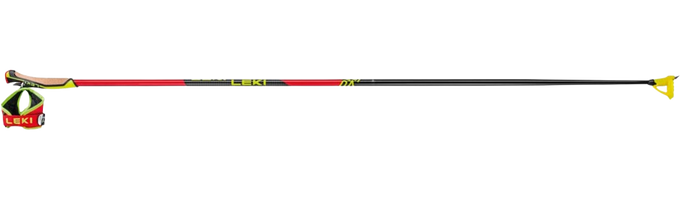 Roller ski poles / roller poles Leki PRC 750 Red