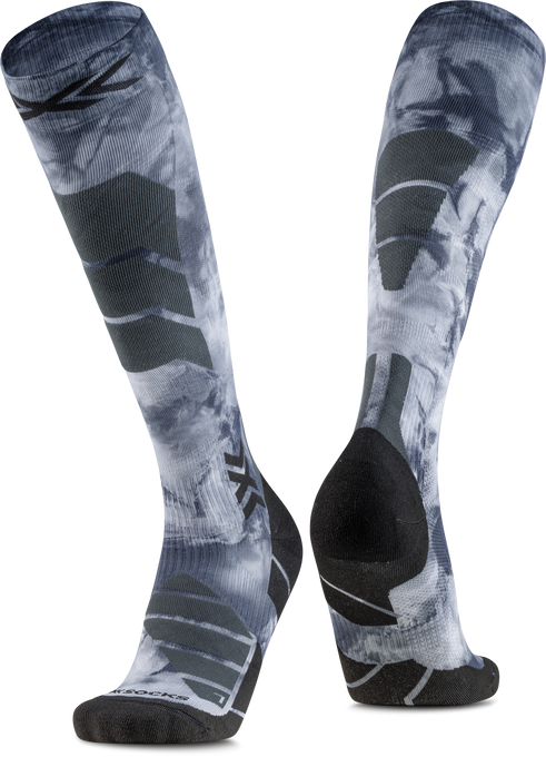 Skisocken X-socks SKI EXPERT WILD OTC TIEDYE X BLACK/X WHITE - 2025/26