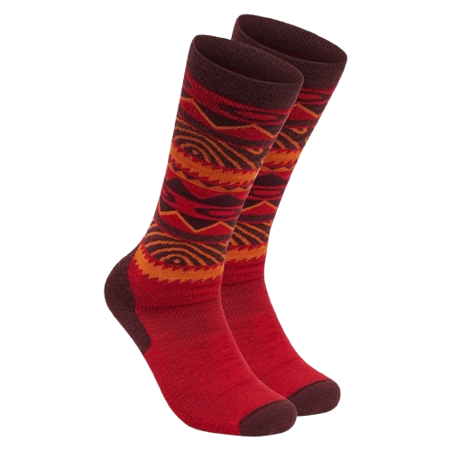 Ski socks Oakley Wandrelust Perf Socks 2.0 Grenache Norway Pattern