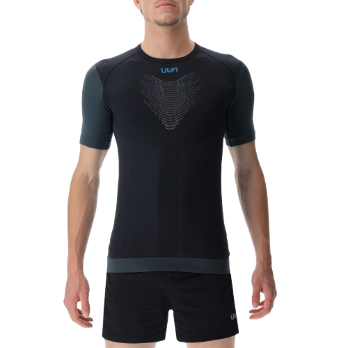 UYN Man Running PB42 OW Shirt SH_SL Black Beauty/Iron Gate