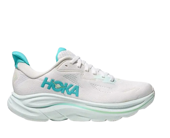 Damen Schuhe Hoka Clifton 10 White/Cielo Blue