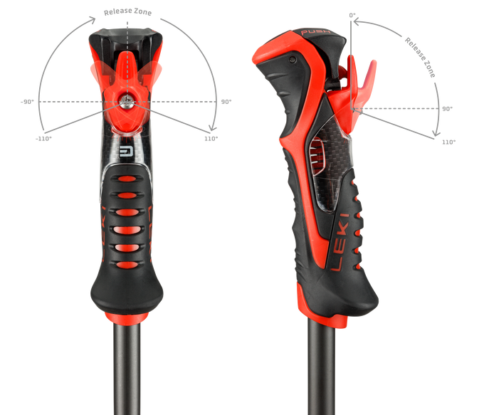 Skistöcke LEKI Airfoil 3D Black/Red - 2025/26