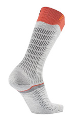 Ski socks Sidas Ski Merino Performance Light Grey/Coral - 2025/26