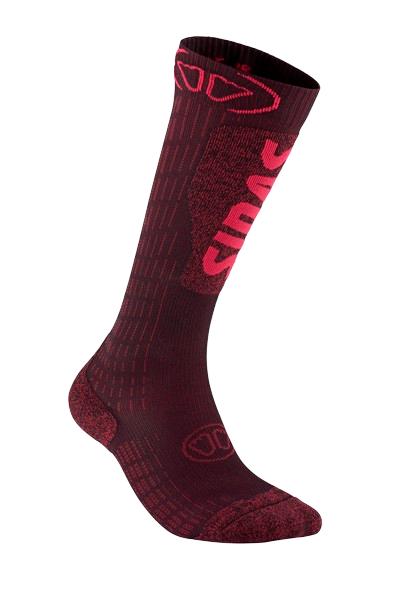 Ski socks Sidas Ski Expert Lady Burgundy - 2025/26