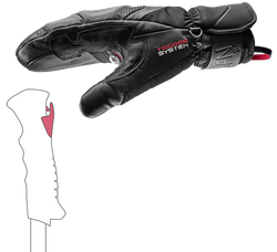 Handschuhe LEKI Griffin Base 3D Mitt Black - 2025/26