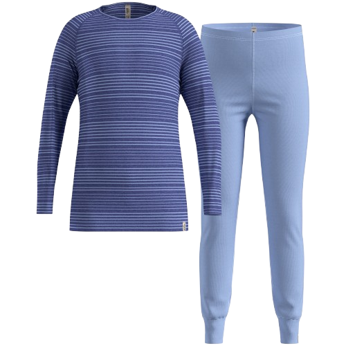 Thermounterwäsche Odlo Active Warm Kids Set Long Blue - 2025/26