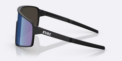 Sunglasses BLIZ P001 Frame Matte Black with Blue Lenses