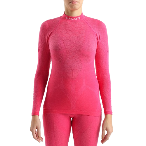 Thermounterwäsche UYN Woman Elevatyon Biomorph UW Shirt New Long SL Turtle Neck Pink Yarrow - 2025/26