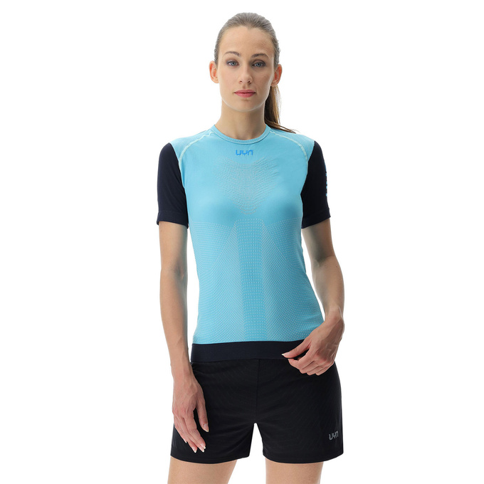 UYN Woman Running PB42 OW Shirt SH_SL Blue Radiance/Peacot