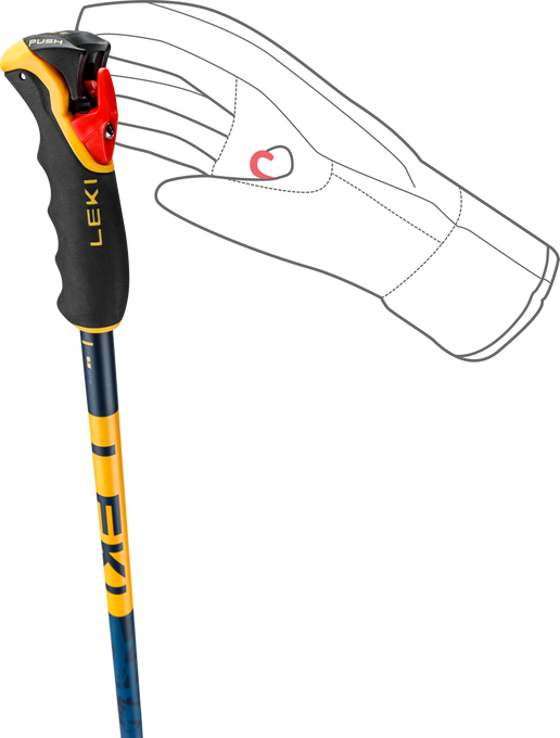 Poles LEKI Spitfire Vario 3D Orange - 2025/26