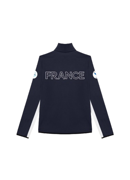 Damen-Polar Colmar Full Zip Stretch Fleece White/Blue - 2025/26