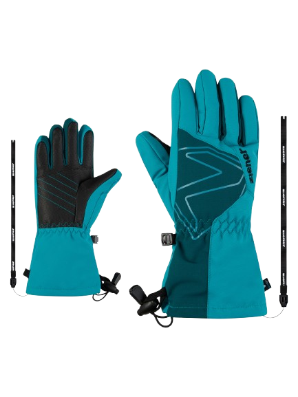 Handschuhe Ziener Laval-z As® Aw Glove Junior Unisex Aqua Breeze - 2025/26