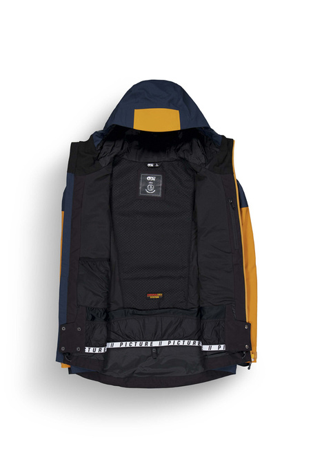 Snowboard jacket Picture Naikoon Dark Blue-Camel Honey - 2024/25