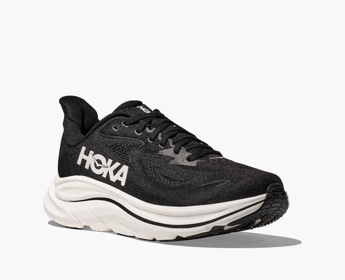 Men shoes Hoka Clifton 10 Wide Black/White