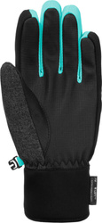 Gloves Reusch Simon R-TEX XT Junior Black Melange/Bachelor Button/Knockout Pink - 2024/25