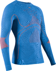 Thermal underwear X-bionic Energy Accumulator 4.0 Shirt LG SL Men Galactic Blue/Vibrant Orange - 2023/24