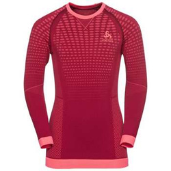 Underwear shirt ODLO Performance Warm Kids BL Top Crew Neck LS Raspberry Fudge/Candy Kiss - 2022/23