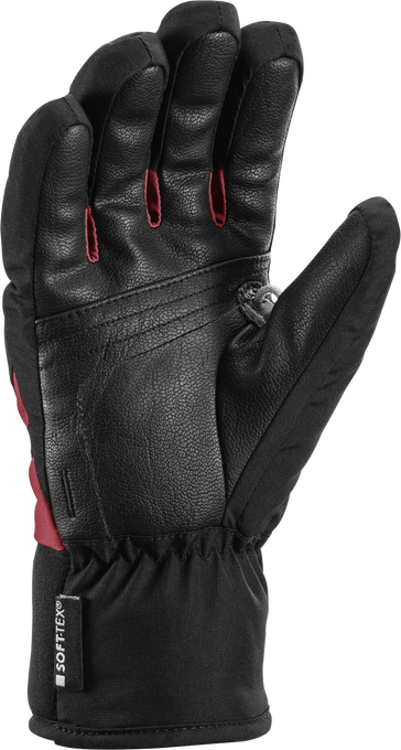 Gloves LEKI Griffin 3D Junior Black/Rose - 2025/26