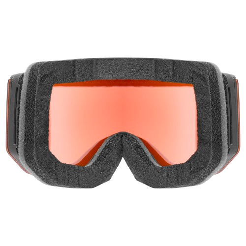 Brille Uvex lace ATTRACT FM Black Matt/Mirror Red + spare lens - 2025/26