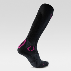 Skisocken UYN Women Ski Touring One Bio Socks Black/Pink Yarrow - 2025/26