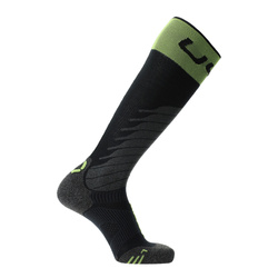 Ski socks UYN Man Ski One Merino Socks Black/Lime - 2025/26