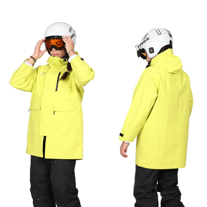 Level Race Rain Coat Junior Yellow/Black - 2025/26