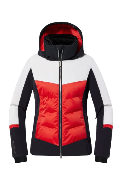 Skijacke Descente Iriss Super White/Electric Red - 2025/26