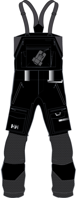 Ski Hosen Helly Hansen Mule Coach BIB R Black - 2025/26