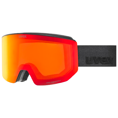 Brille Uvex lace ATTRACT FM Black Matt/Mirror Red + spare lens - 2025/26