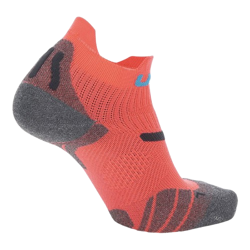 Outdoor Socks UYN Woman Run 2in Socks Coral Fluo/Anthracite